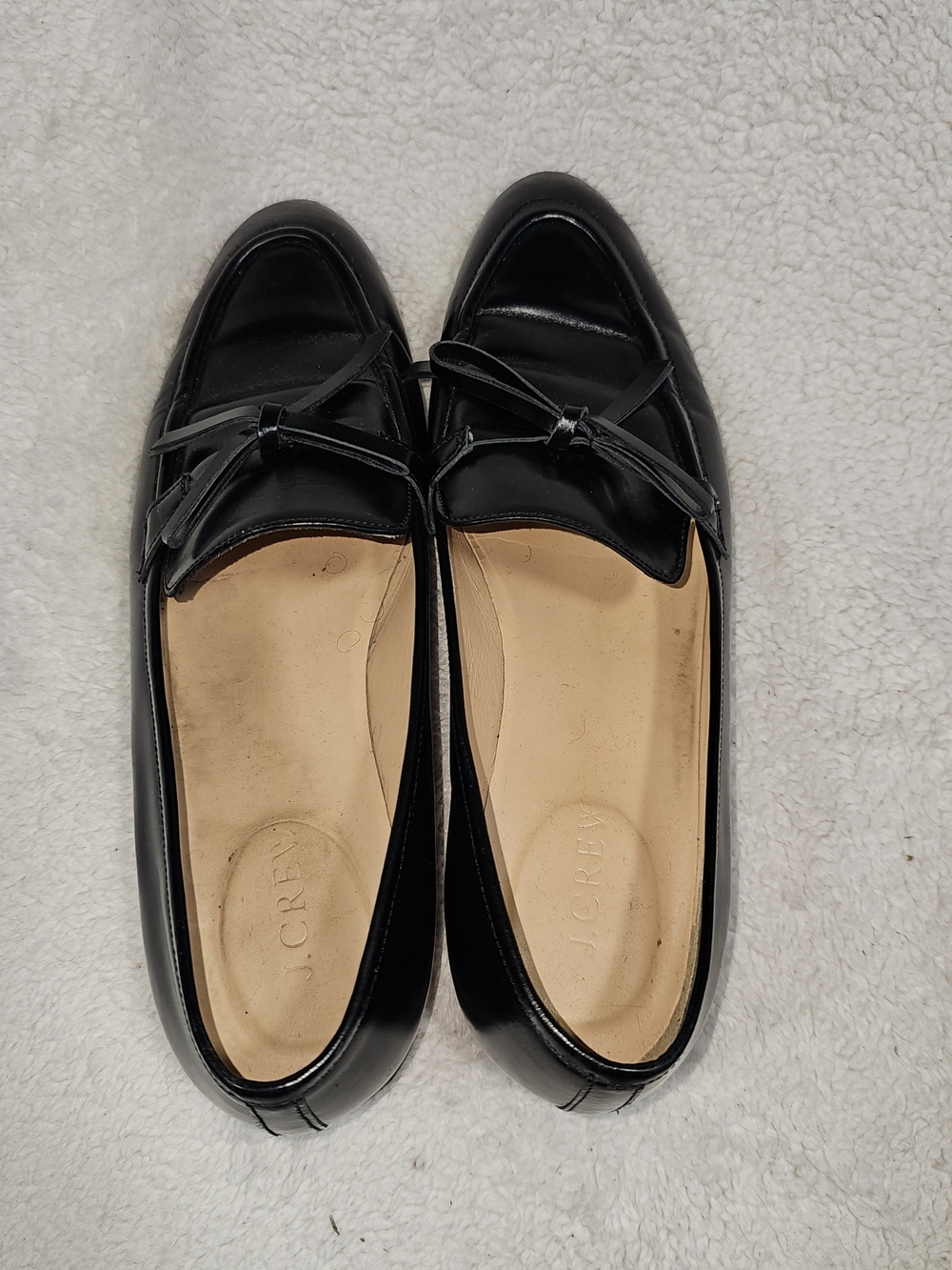 J. Crew Womens Black Patent Leather Academy Penny Loafers Slip On Size 8.5. - Picture 10 of 16